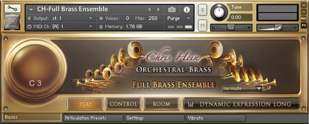 CH Full Brass Ensemble GUI