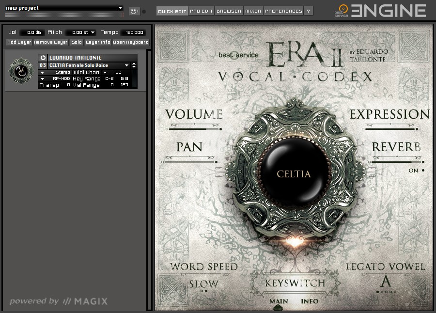 Era II Vocal Codex GUI