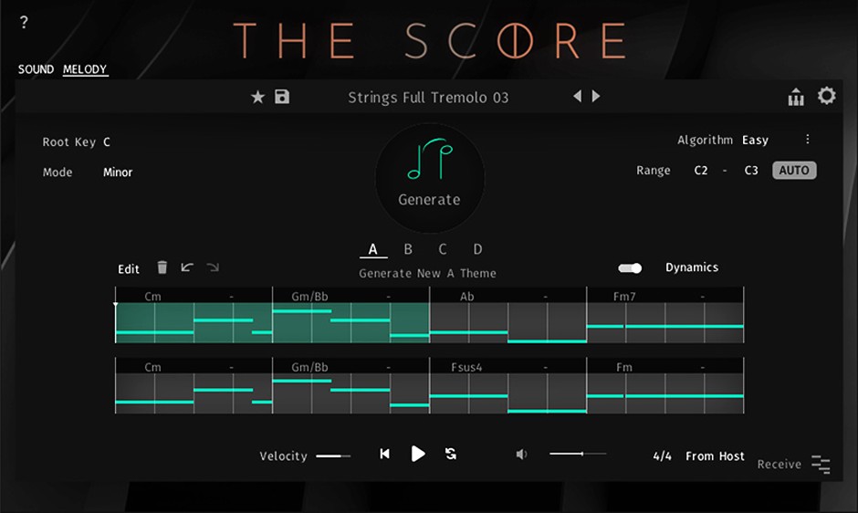 The Score Melody GUI