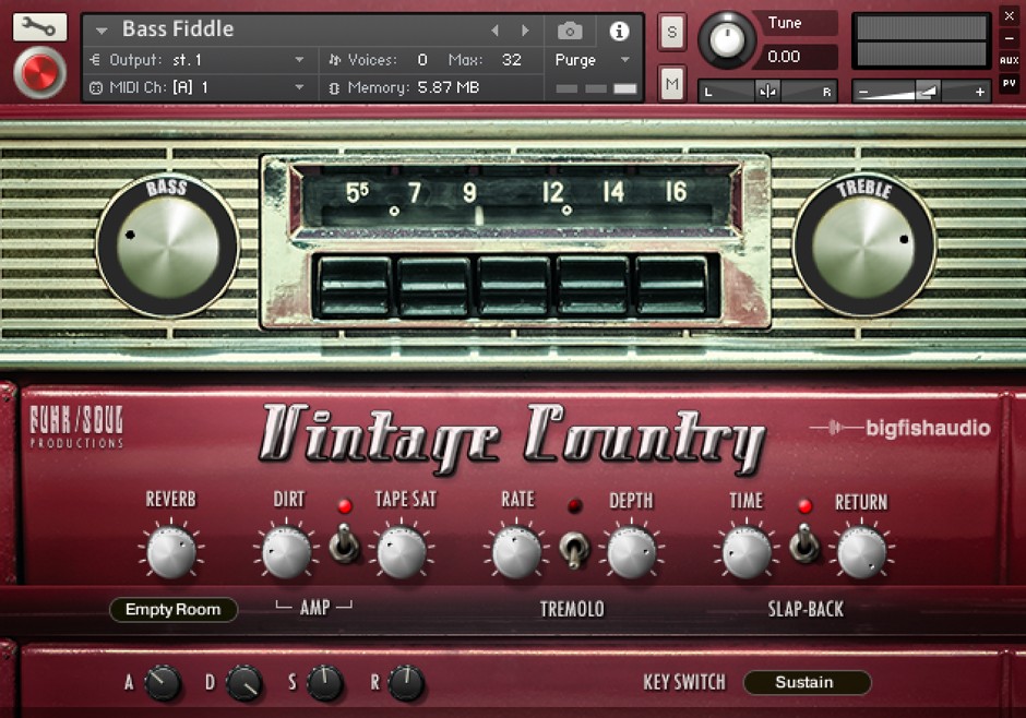 Vintage Country Main GUI