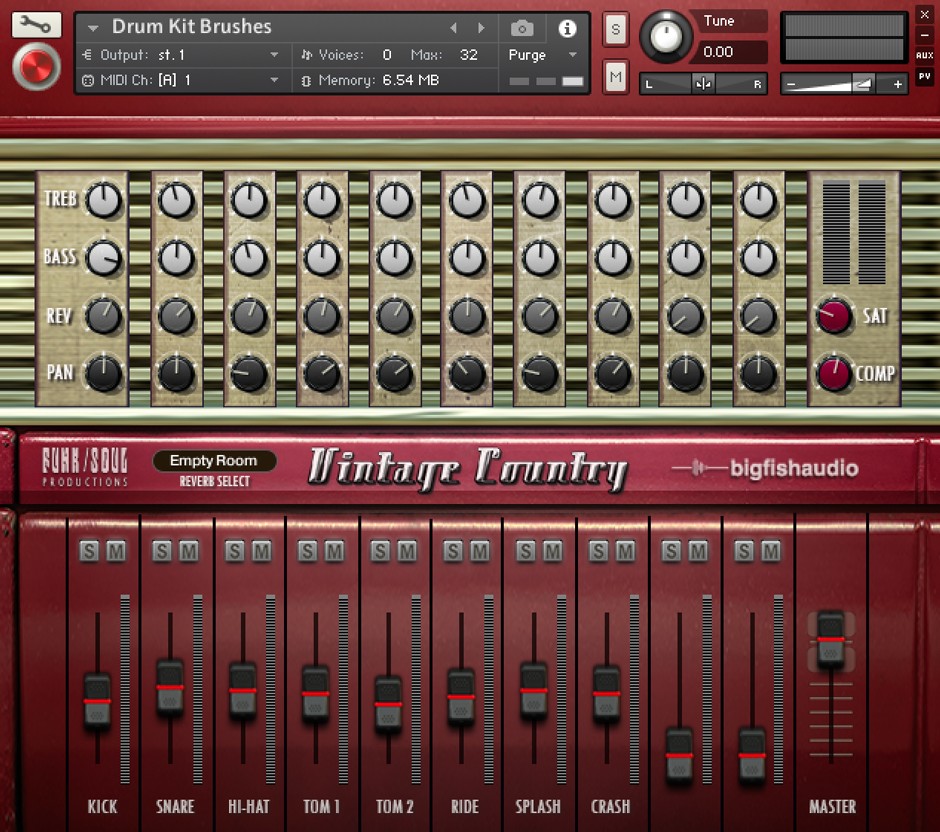 Vintage Country Mixer GUI