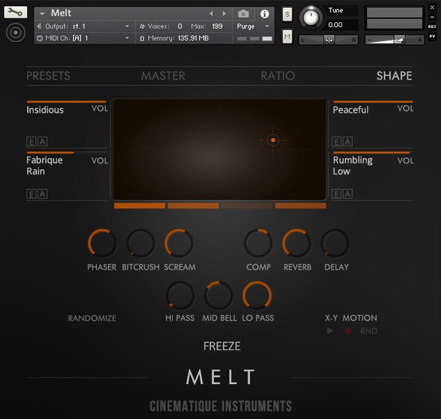 Melt UI Screen Basic