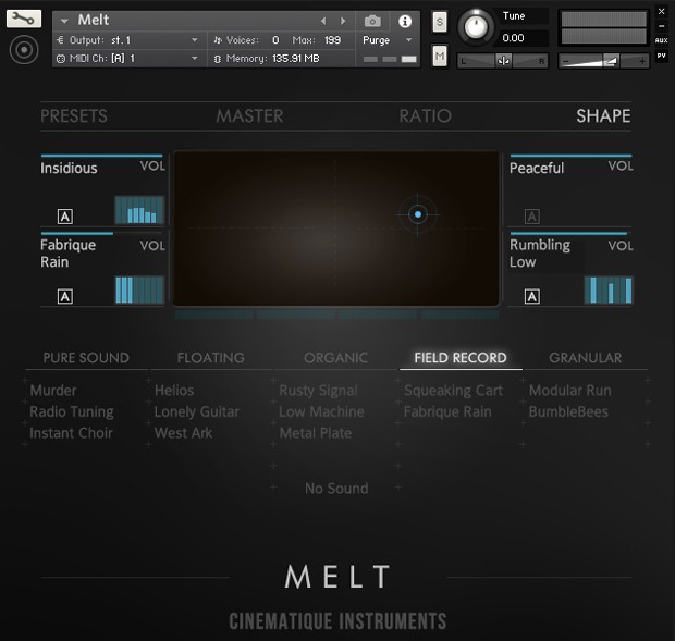 Melt UI Screen Two