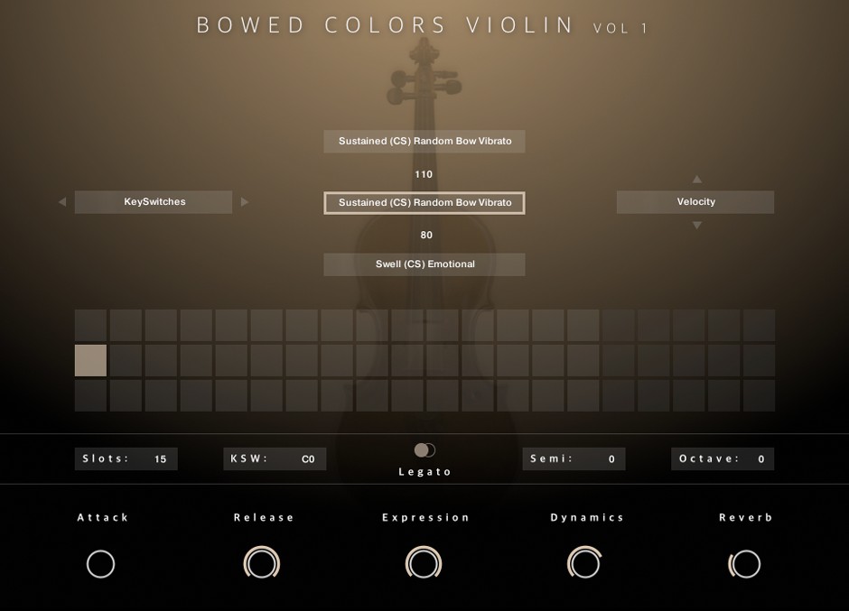 Bowed Colors Violin GUI