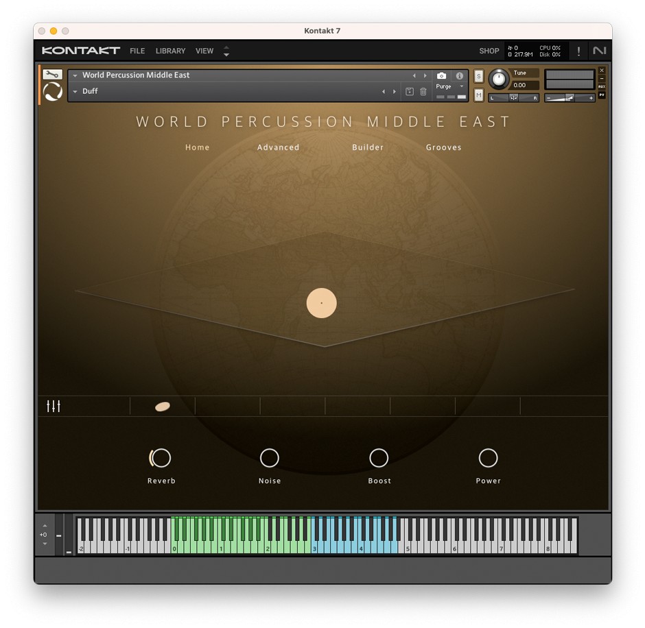 World Percussion Middle East GUI