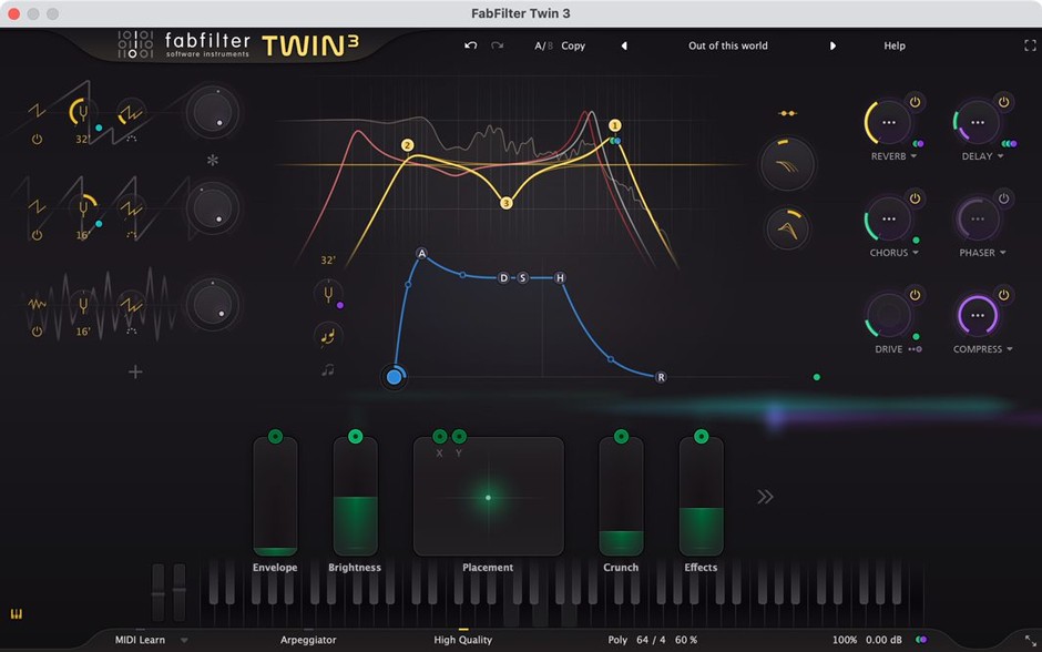 Fabfilter Twin 3 GUI