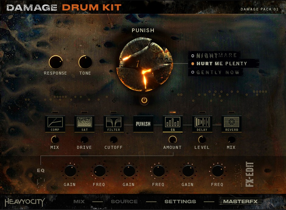 Damage Drum Kit GUI 1