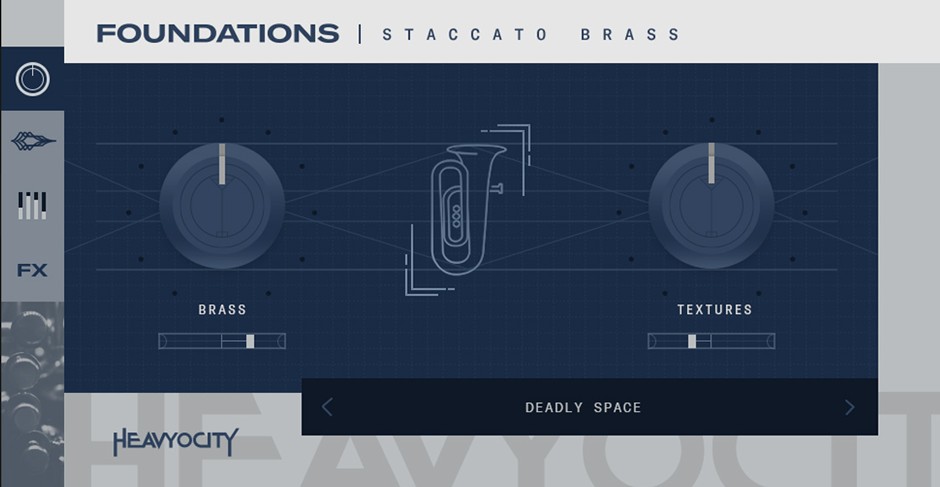 Foundations Staccato Brass GUI