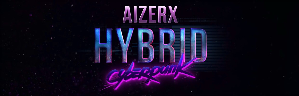 AizerX Hybrid Cyberpunk Header