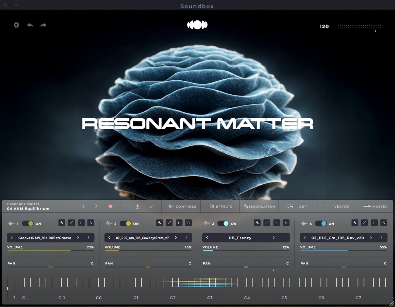 Resonant Matter Main GUI