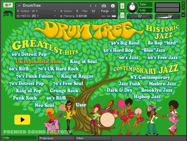Drum Tree Interface