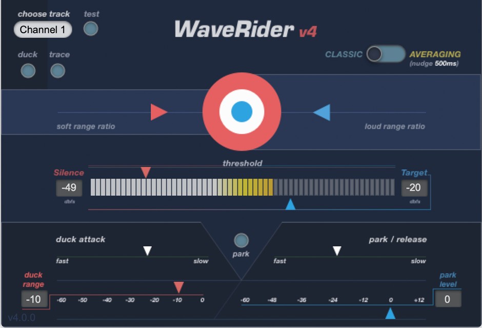 WaveRider GUI Screen