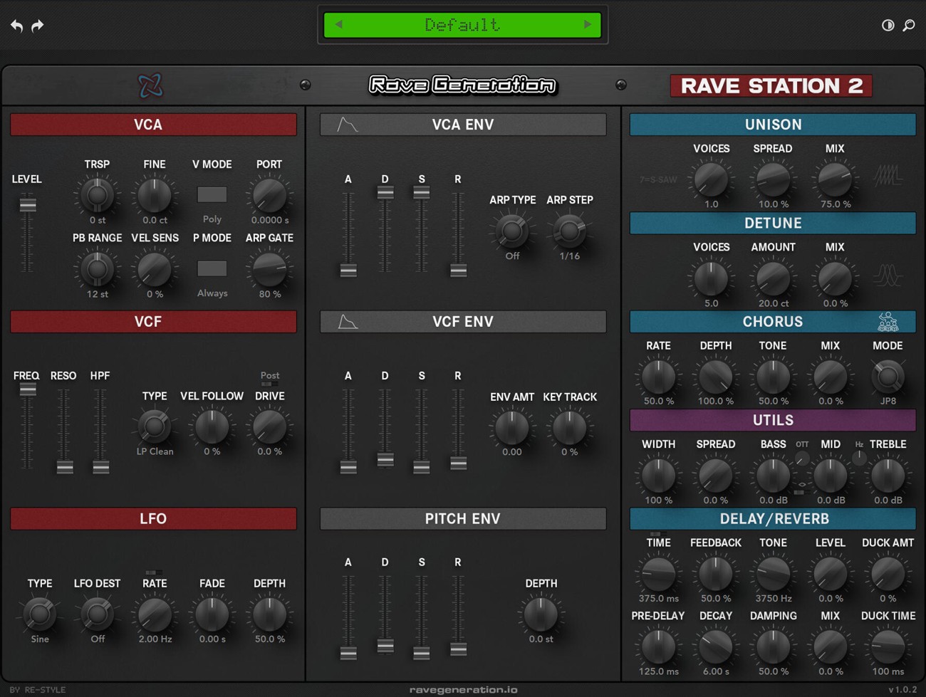 Rave Station 2 GUI