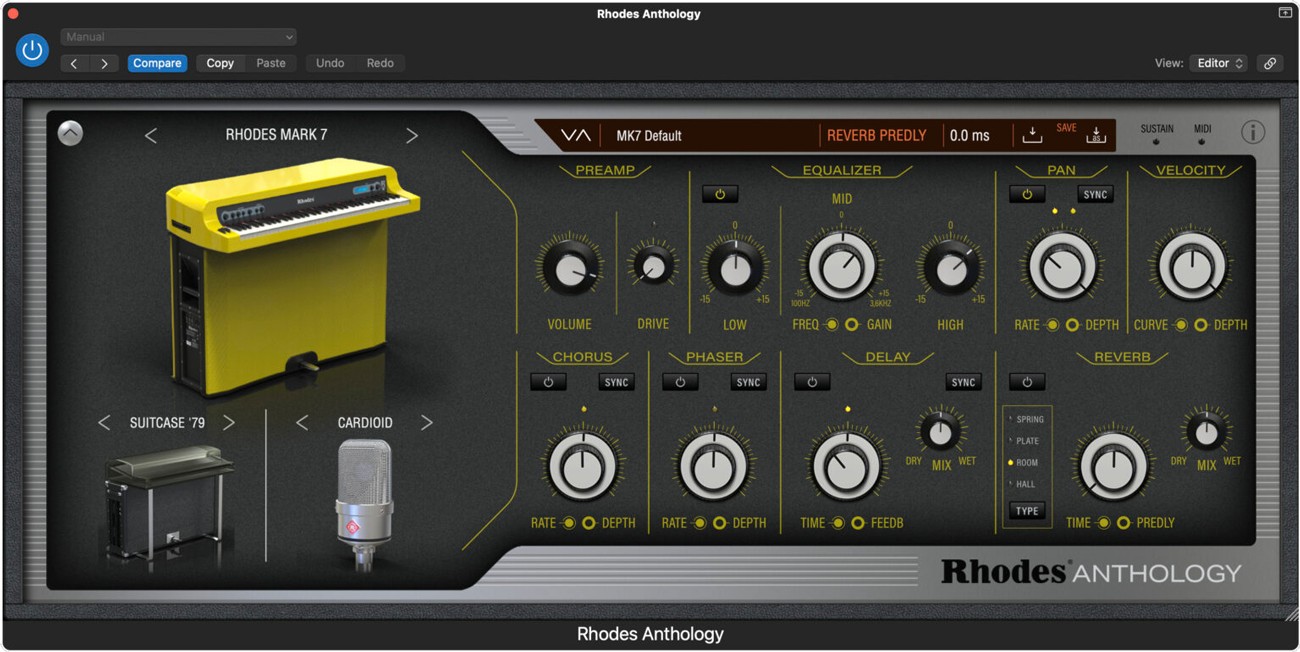 Rhodes Mark 7 GUI