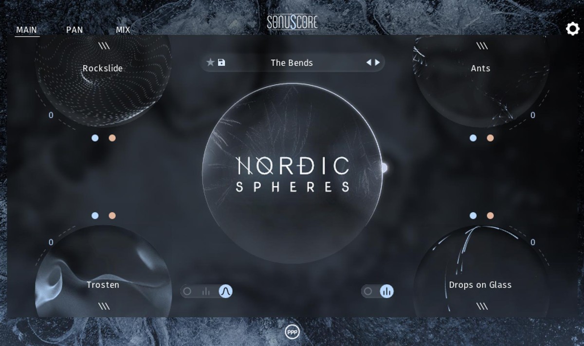 Nordic Spheres Main GUI Screen