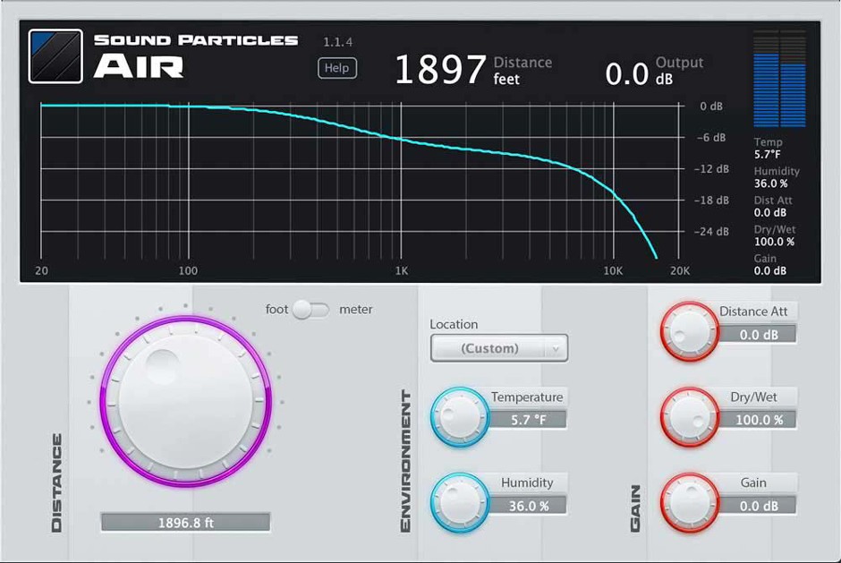 Sound Particels Air GUI