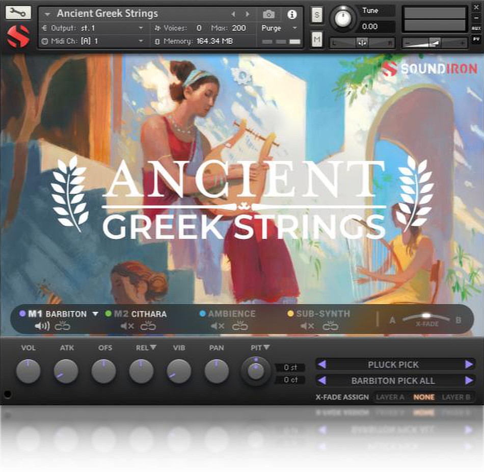 Ancient Greek Strings gui