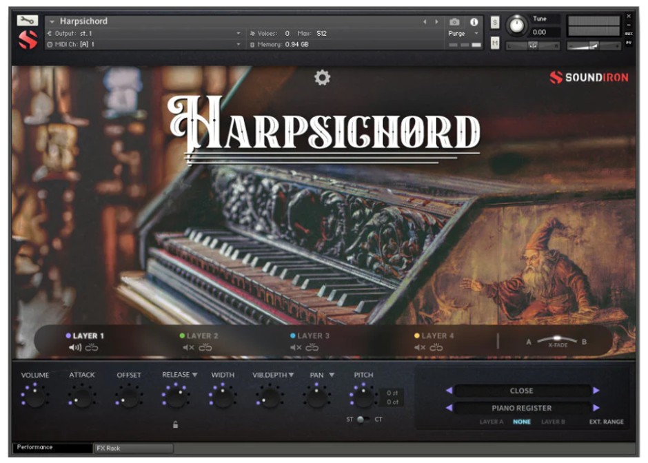 Harpsichord GUI