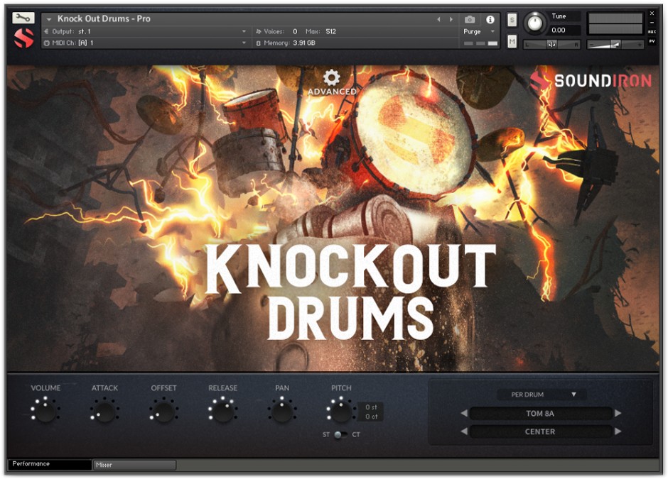 Knockout Drums GUI
