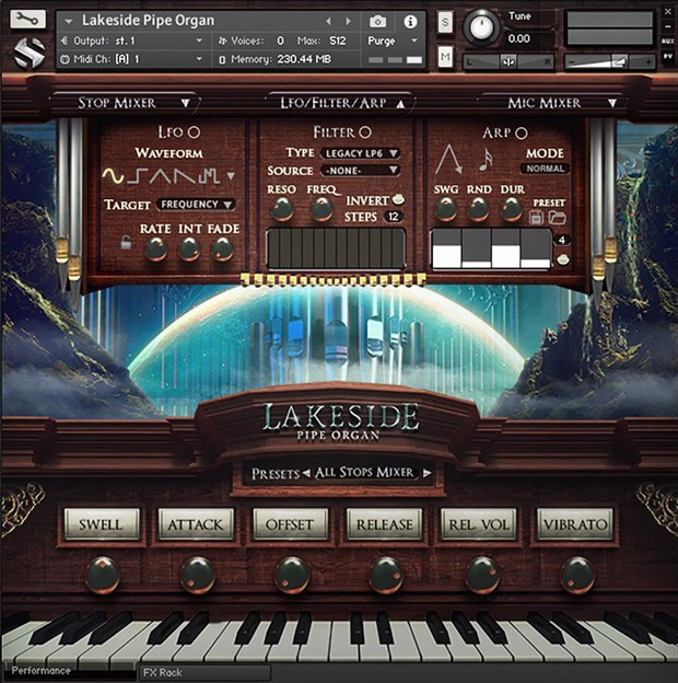 Lakeside Pipe Organ GUI 2