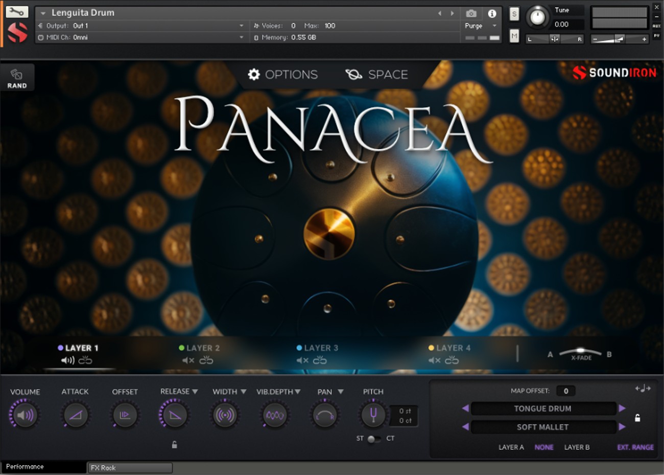 Panacea GUI Screen