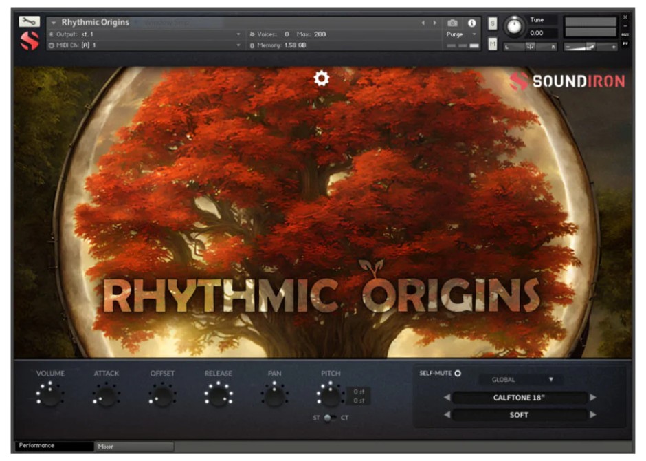 Soundiron Rhythmic Origins GUI