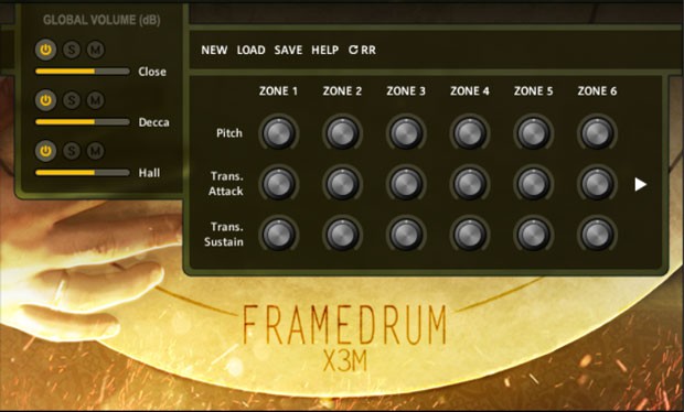 Frame Drum GUI Screen
