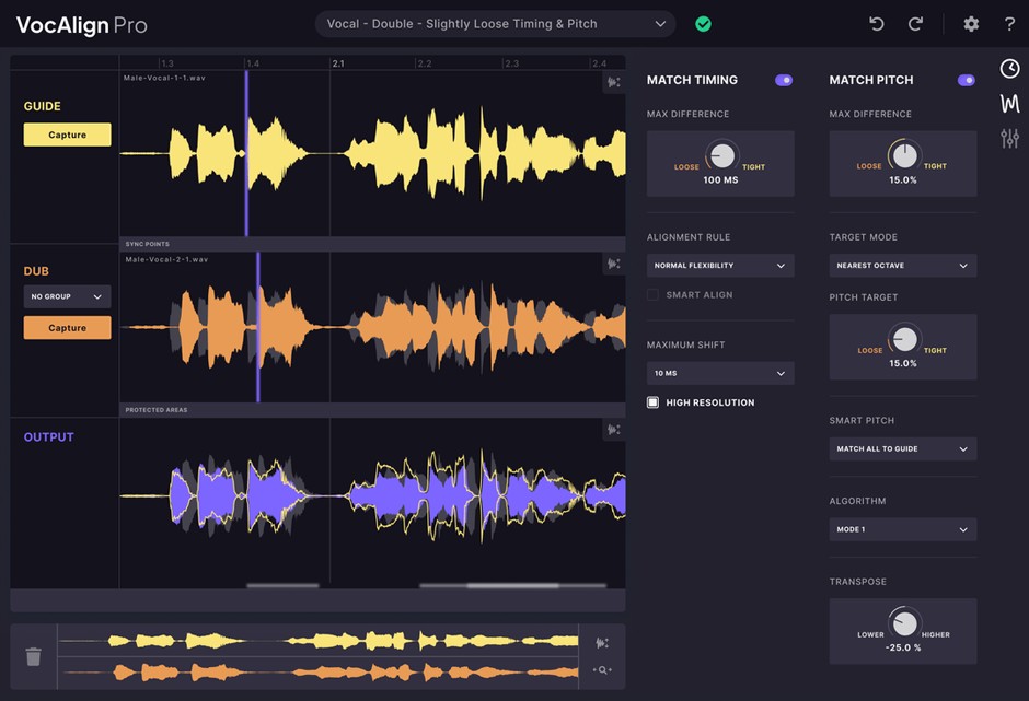 VocAlign Pro GUI