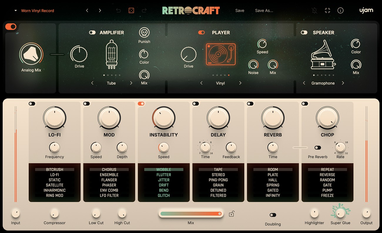 Retrocraft GUI