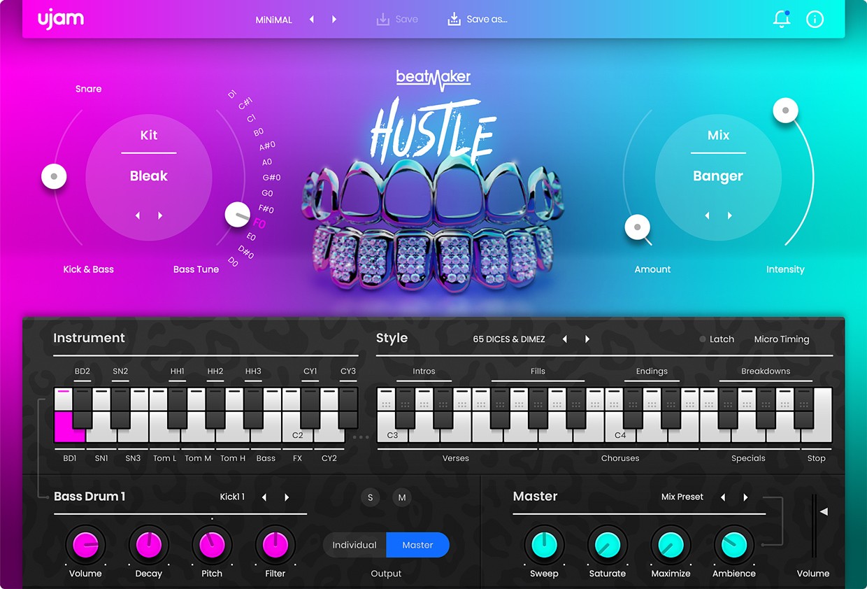 BeatMaker 2 Hustle GUI