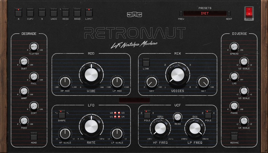 United Plugins Retronaut GUI