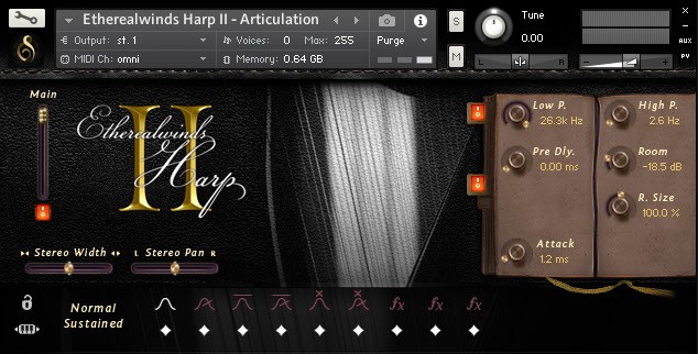 Etherealwinds Harp II GUI