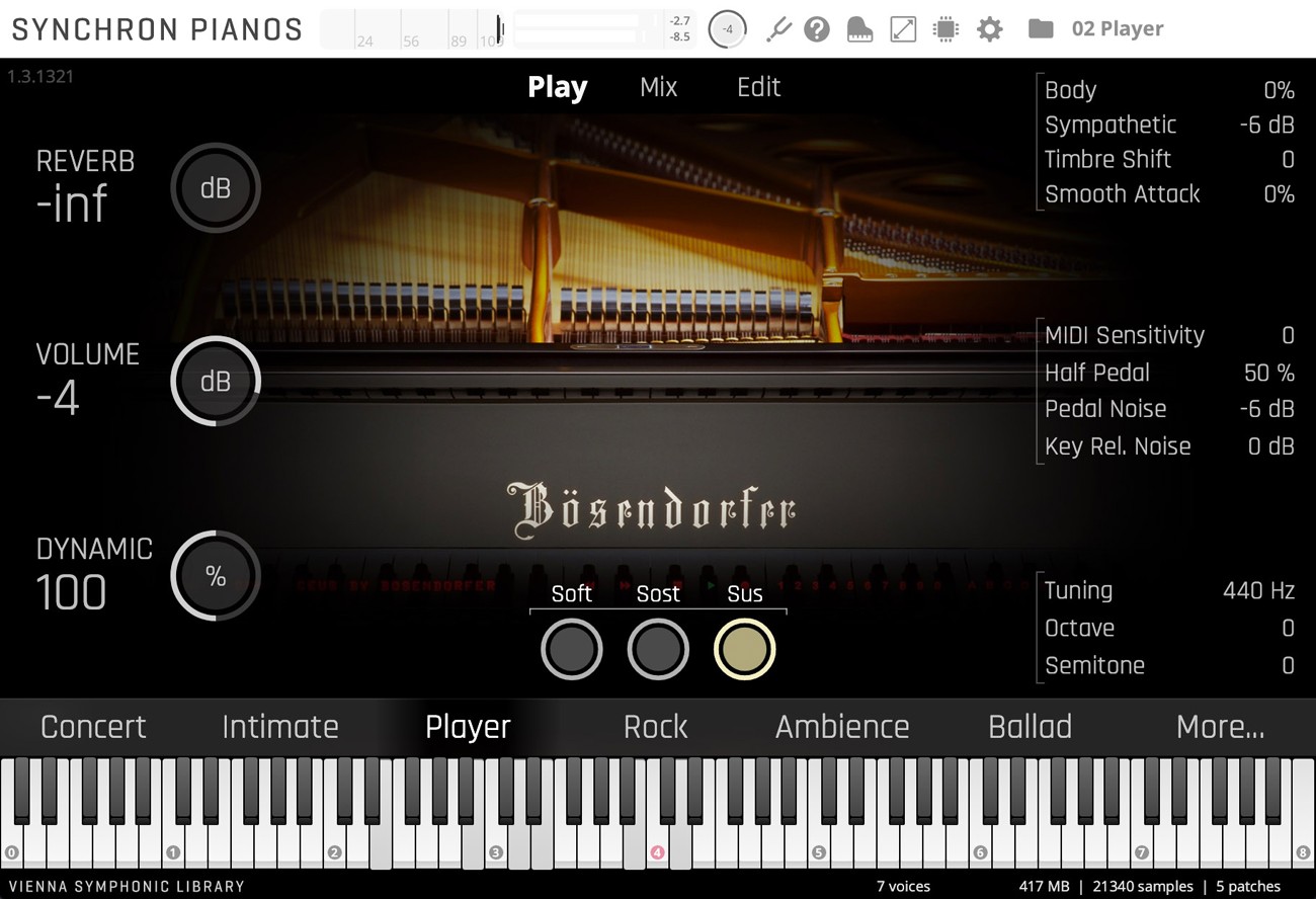 Studio Boesendorfer Imperial GUI