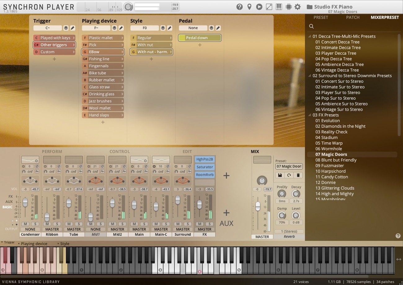 FX Piano GUI