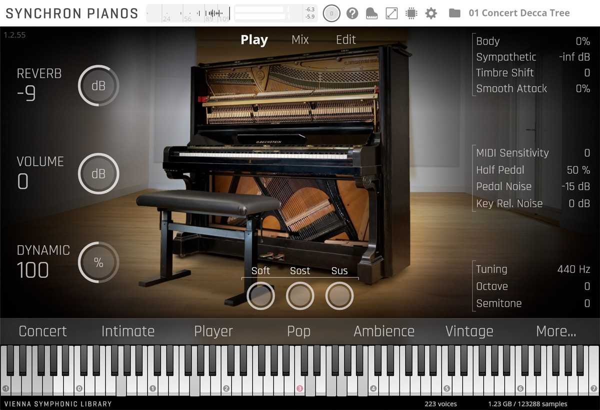 German Upright GUI Play