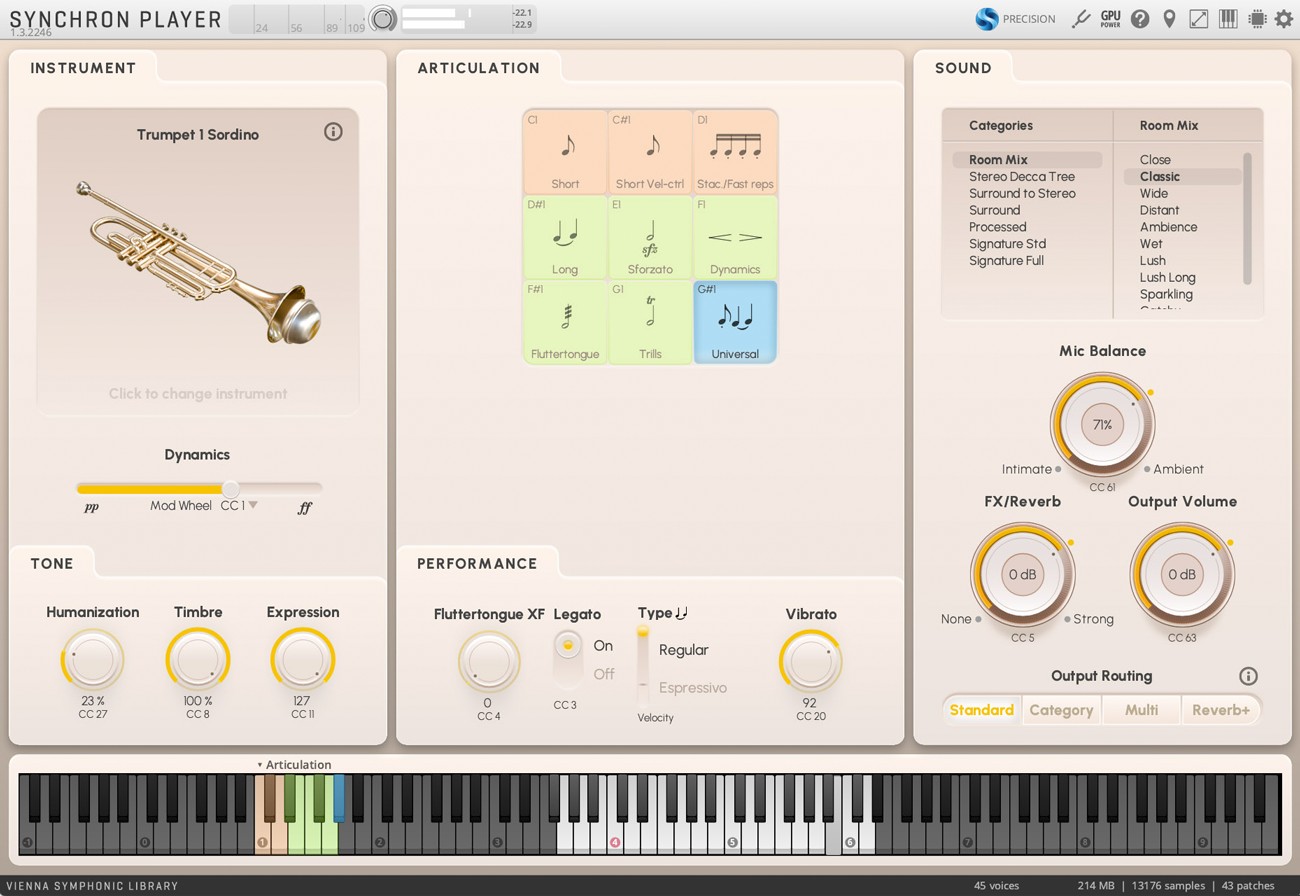 Trumpet Bb Muted Flow View