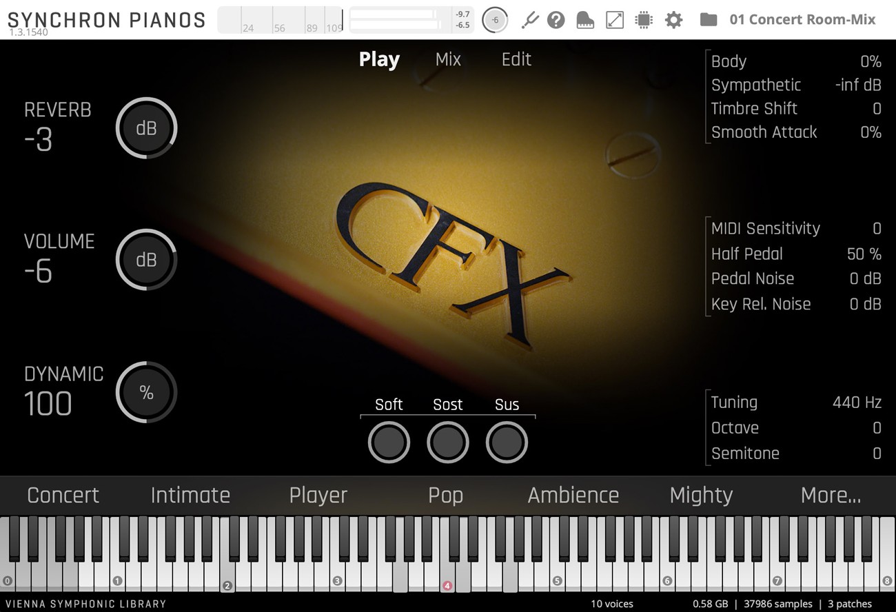 Yamaha CFX Essentials GUI