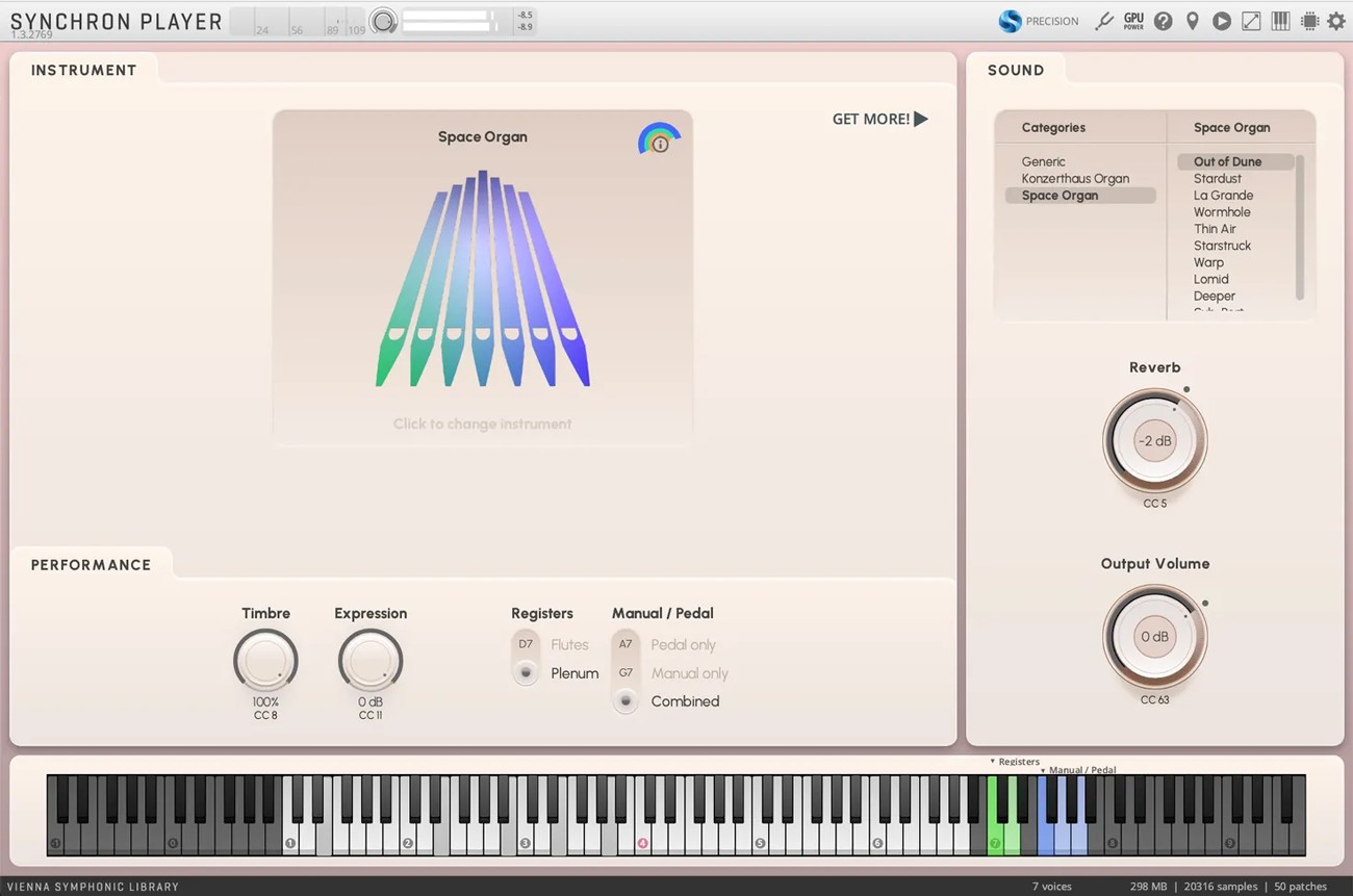 Space Organ Flow View GUI