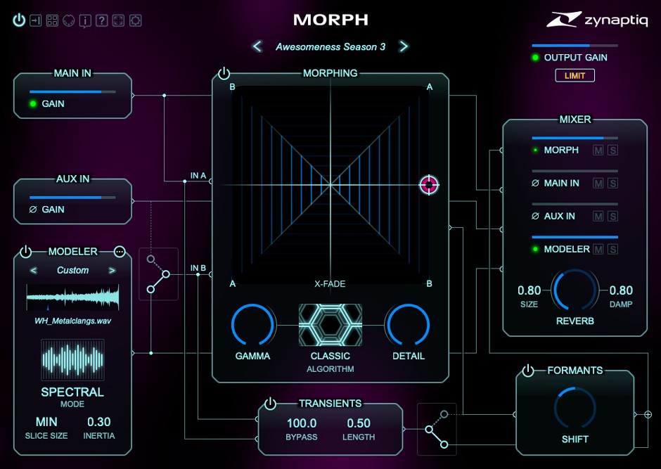 Morph 3 GUI Screen