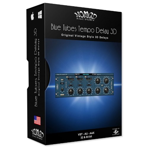 Blue Tubes Tempo Delay 3D