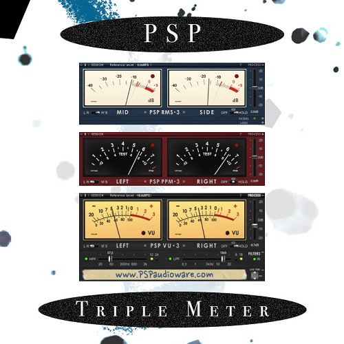 Psp Audioware Triplemeter Vu Rms And Ppm Meter Plug In For Mac