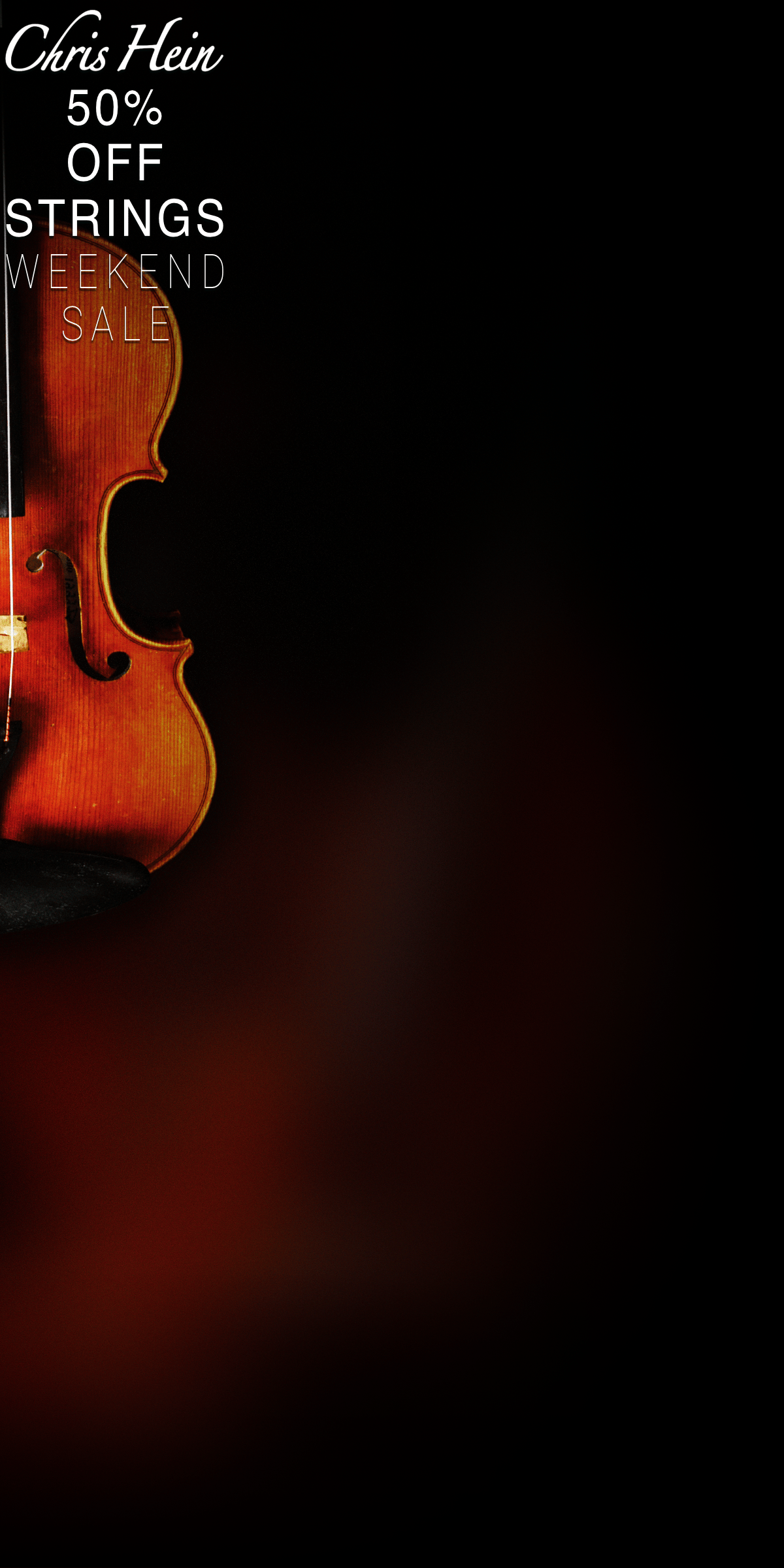 Chris Hein Strings Flash Sale