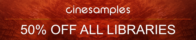 Cinesamples Sale: 50% Off all Libraries