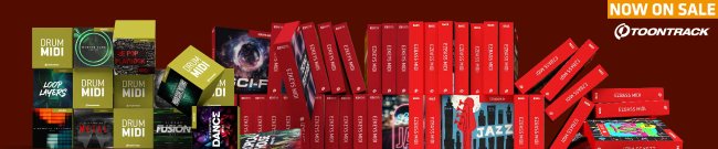 Toontrack - MIDI Packs Sale