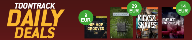 Toontrack Daily Deals - Creative Wednesday