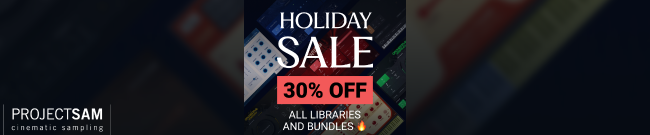 ProjectSAM - Christmas Sale - 30% Off