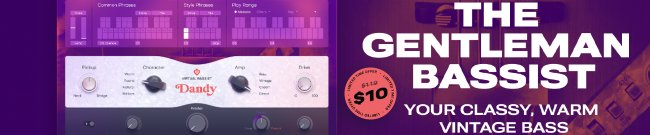 UJAM - Virtual Bassist Dandy On Sale