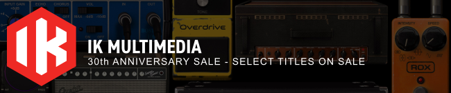 IK Multimedia - 30 Years Anniversary Sale