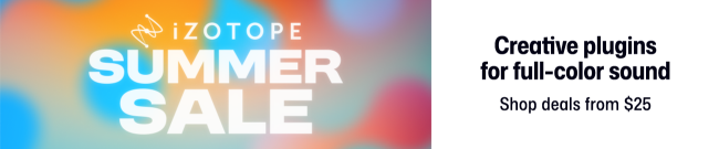 iZotope Summer Sale