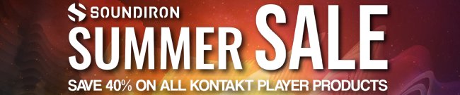 Soundiron - 40% Off ALL Kontakt Player Products